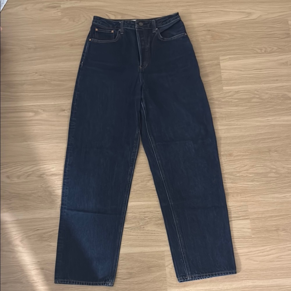 Denim Forum High Rise Jeans - Dark Blue